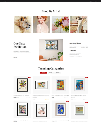 艺术品、画展